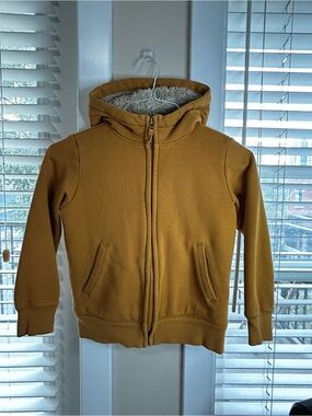 Uniqlo Kids Hooded Zip-Up Jacket - Mustard